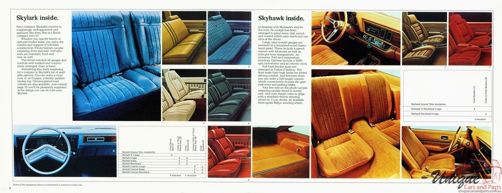 1978 Buick Skyhawk Brochure Page 6